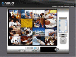 Liveview från 16 kanalersversionen av Nuuo NVRmini-plattformen.