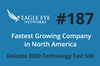 This year Eagle Eye Networks ranks at 187 in the Deloitte Technology Fast 500, from position number 133 in 2019. 