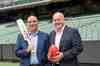 Stuart Fox - CEO, Melbourne Cricket Club and Peter Halliday - CEO, Siemens Australia and New Zealand at the Melbourne Cricket Ground agree an extension of EPC between MCG and Siemens.