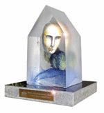 The specially designed glass sculpture by the world famous designer Bertil Vallien - for the first prize winners of Detektor International Award.