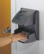 Handreaders automatically take a three-dimensional reading of the size and shape of a hand and verify the user&#39;s identity in less than one second. They are not affected by dust, dirty hands, and minor injuries, which can cause false rejects with other biometric technology. 