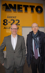 Jess Pedersen, Dansk Supermarked (th), sammen med Thomas Stig Thøisen, Protect.