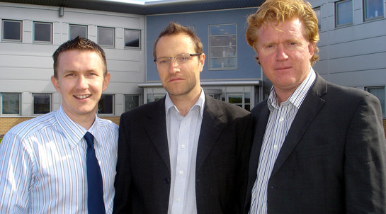 Raytec&#39;s three founding directors David Lambert, Shaun Cutler and Tony Whiting.