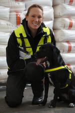 Helen Evans and Wagtail Detection Dog, Lottie