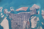 Satellite picture of Abu Dhabi