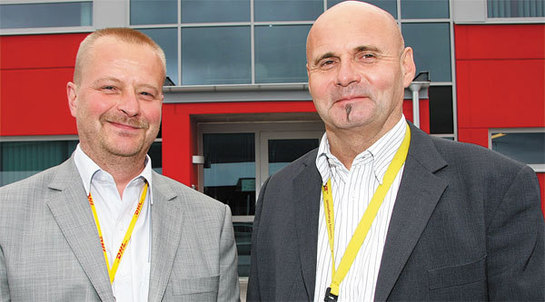 Pär Björkman är Senior security supervisor och Jan Collander, CPO och Country security manager vid DHL Freight Sweden i Rosersberg. Här används ett system baserat på Panasonics I-Pro program.