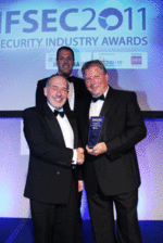 Dori Schmetterling receiving Ifsec Award