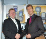Dominik Rotzinger, CEO of Warok GmbH (left) and Armin H. Müller, Area Sales Manager at LEGIC (right)