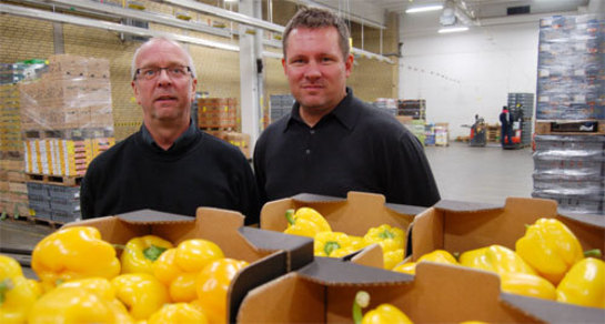 Clas Carlsson, säkerhets- och fastighetschef på Saba i Helsingborg och Daniel Ahlberg, vd för systemintegratören DDC.