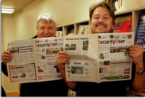 SNOS ordförande, Åke Andersson, och AR Media Internationals VD,  Lennart Alexandrie, driver viktiga frågor för säkerhetsmarknaden via  tidningen och webbsidan SecurityUser, där båda ingår i redaktionen.