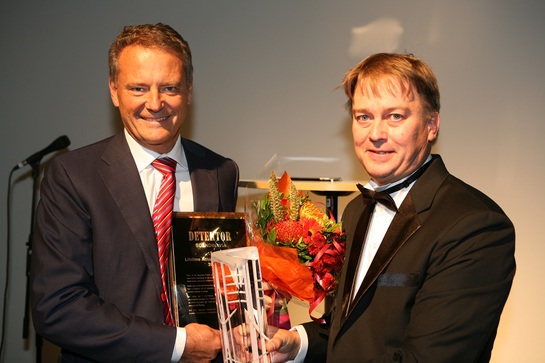 Carl-Henric Svanberg och AR Medias vd Lennart Alexandrie. (Foto: Henrik Paulsson)