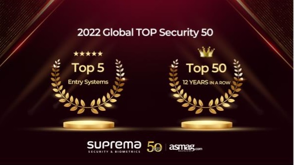 Suprema makes top 50 global security firms list for 12th year running ...