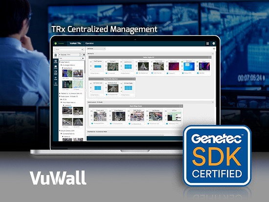 Vuwall TRX software certified by Genetec | SecurityWorldMarket.com