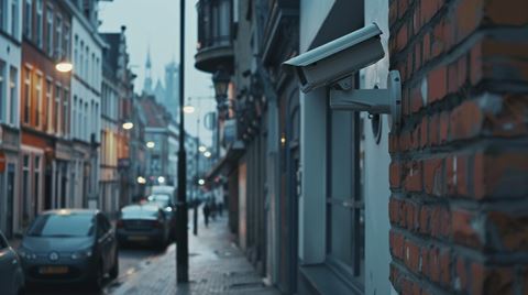 Kamerabevakning en del av trygghetsarbetet i en belgisk småstad