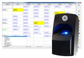 T&A spreadsheet with Ievo fingerprint reader