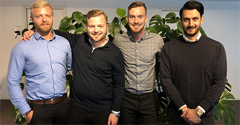 RCO Security välkomnar välkomnar fyra nya säljare: Adam Jacobsson, Rasmus Axelind, Erik Grönros Gustafsson och Kevin Salehi.