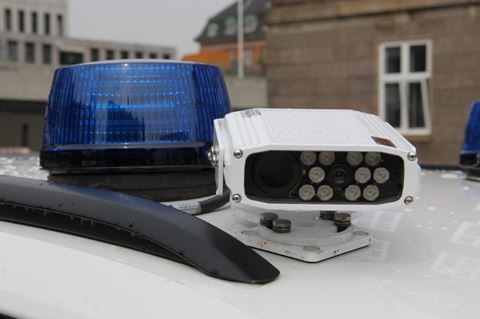 Automatisk nummerpladegenkendelse. Foto: Rigspolitiet.