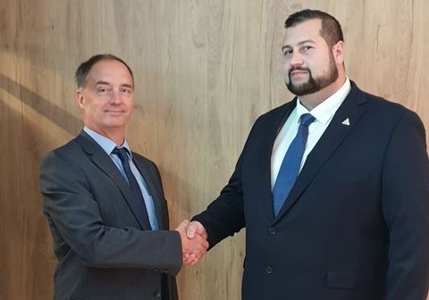 Joakim Söderström (right) has taken over the position of chairman of the Euralarm Security section and Vice President of Euralarm from David Wilkinson (left)