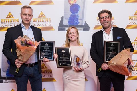 Vinderne fra I-Pro (Brian Møller), Axis (Frida Hjortronsteen) og Keenfinity (Björn Adméus).
