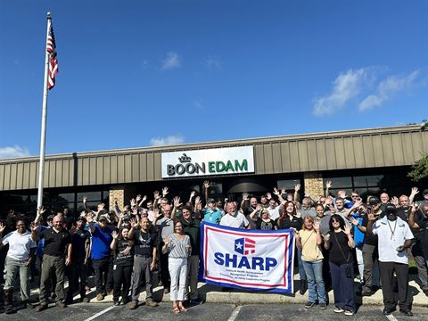 “Maintaining SHARP status takes consistency, teamwork and a shared commitment to looking out for one another every day,” says Patrick Nora, President and Managing Director, Boon Edam. Image courtesy of Boon Edam “Maintaining SHARP status takes consistency, teamwork and a shared commitment to looking out for one another every day,” says Patrick Nora, President and Managing Director, Boon Edam.