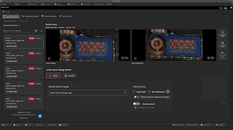 Scene Check helps casino operators by automating a process that is highly manual in many surveillance operations. Image courtesy of Synectics