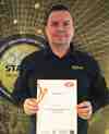 Michael Heaman with the new FIA certificate 