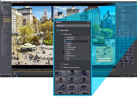 The images in which the objects or count results have been found can then be displayed in an organised way in preview image sequences and on a timeline. 