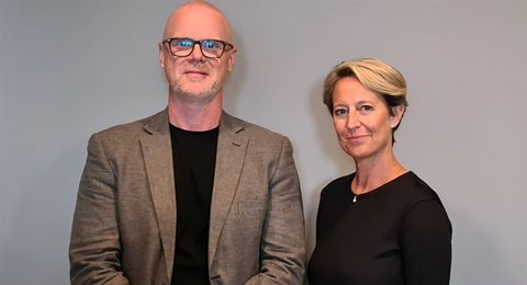 Basalts vd Nicklas Haglund och Säkerhetsbranschens vd Jeanette Lesslie Wikström.