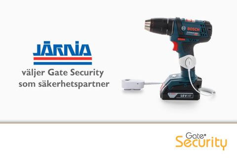 Gate Security fortsätter att leverera varularm och andra säkerhetsprodukter till Järnias butiker.