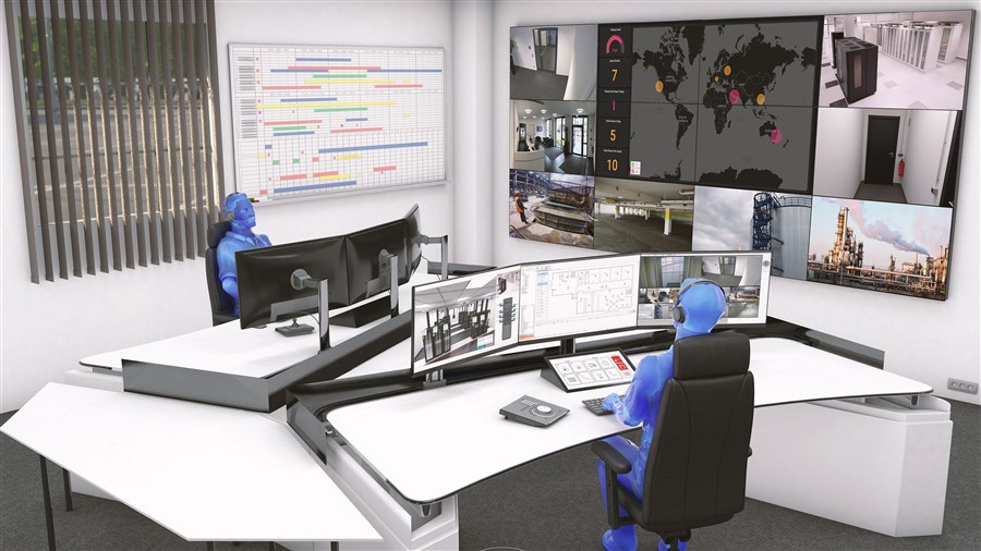 Control center equipped with an open PSIM Platform.