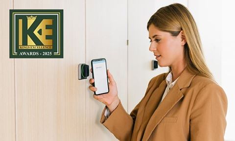 The KL100 wireless cabinet lock has won a Kings Excellence Award for Exemplary Design of the Year