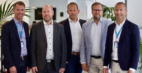 Smart Access är ett långt drivet tjänstekoncept som iscensatts av Certego i samarbete med Seriline. Från vänster: Pierre Parrman, CTO Seriline Tobias Eriksson, VD Certego Sverige, Joakim Halfwordson, affärsutvecklingschef, Certego Scandinavia samt Lars Nilsson, VD för Certego Scandinavia och Freddie Parrman, VD för Seriline.