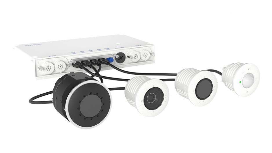 Fyra flexibla moduler möjliggör kombinering av flera sensorer i en enda kamera.