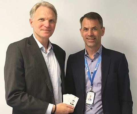 Thor Jonsson, kortansvarig för ID06 och Parrman, ansvarig för affärsområdet ID06 på HantverksID och Seriline.