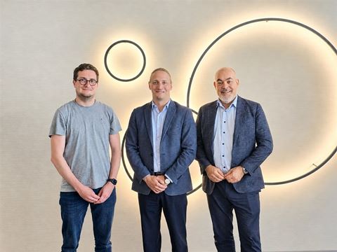 Tim Karcher, vd Tessarek Security Systems, Johan Martinsson, Head of M&A Prosero Security, och Nikolaus Lange, realkapital Mittelstand KGaA.