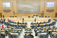 Kammaren biföll utskottets förslag omanvändning av hemliga tvångsmedel. (foto: Melker Dahlstrand)