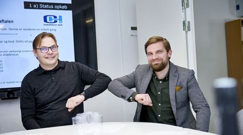 Christian Hedegaard og Simon Vængebo Pedersen fra Bøttcher Fog.