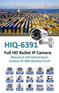HIQ-6391 IP bullet surveillance camera
