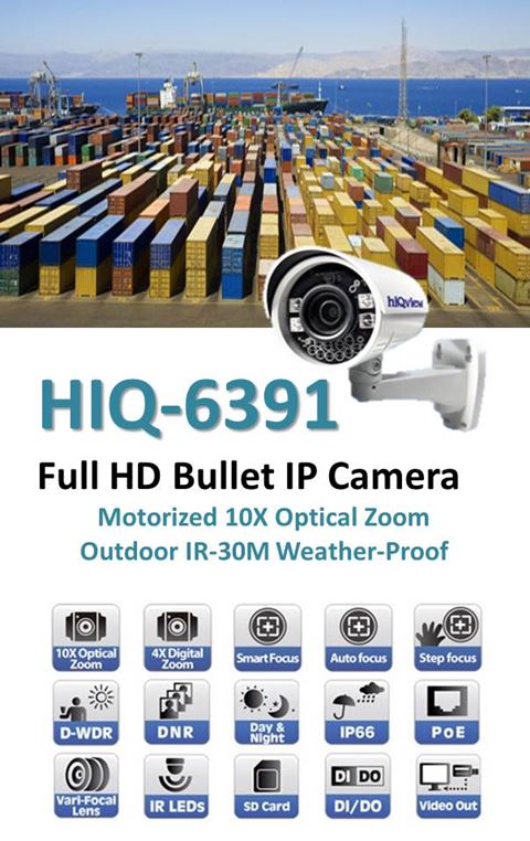 HIQ-6391 IP bullet surveillance camera