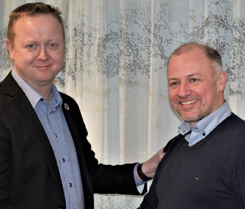 Jesper Buch (tv) sammen med René Tofte.