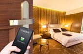 Guests access Woodland Hotel with Smartphone Legic Connect simplifies secure hotel access