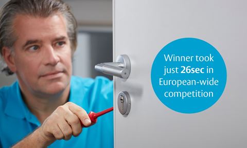 The winning entry — Jiri Van Hoyweghen from Belgium — completed a Code Handle installation, from start to finish, in just 26 seconds.