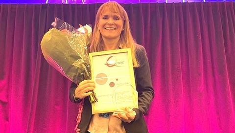 Qnetpriset-vinnaren Kristiina Mellin.