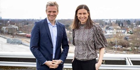 Kommerciel direktør Christian Herbert og bæredygtighedschef Pernille Kiær. Foto: Lemvigh-Müller.