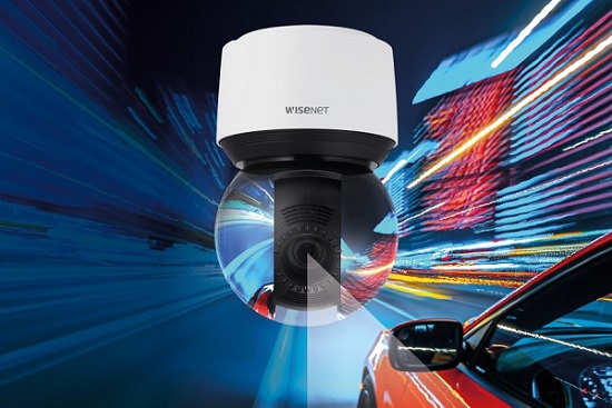 Hanwha Wisenet surveillance camera with Adpative Lighting