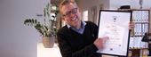 Sikringsrådgiver Frank S. Hansen fra Niras var glad for at få certificeringen i hus. 