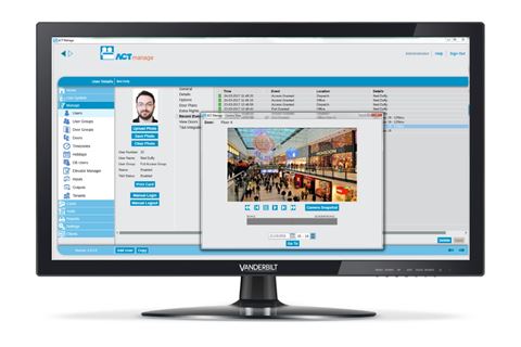 Vanderbilt video management integrates with ACT Enterprise