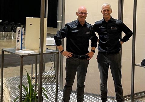 CEO Thomas Stig Thøisen (tv) og udviklingschef Hjørleif Johansen fra det nye tågesikringsfirma Density Nordic.