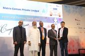 Dhirendra Savla Director Matrix Comsec (L) Receiving the Award