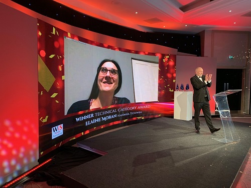 Elaine Moran was presented with her award earlier this month during a virtual awards ceremony